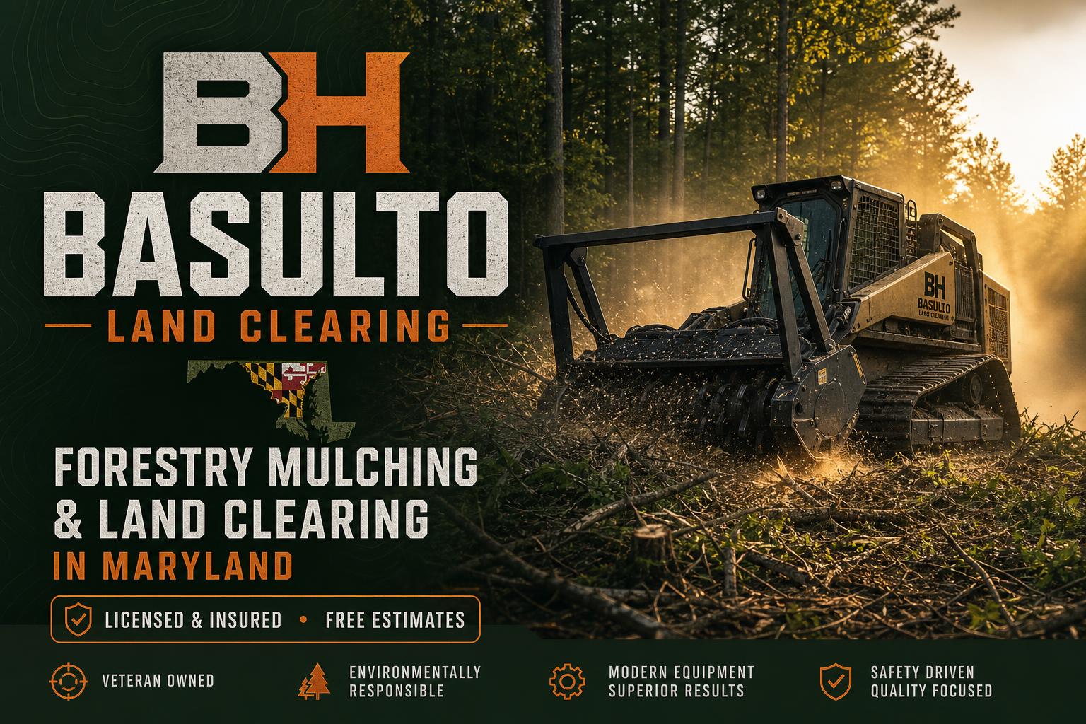 Land Clearing & Forestry Mulching in Maryland | BH Basulto